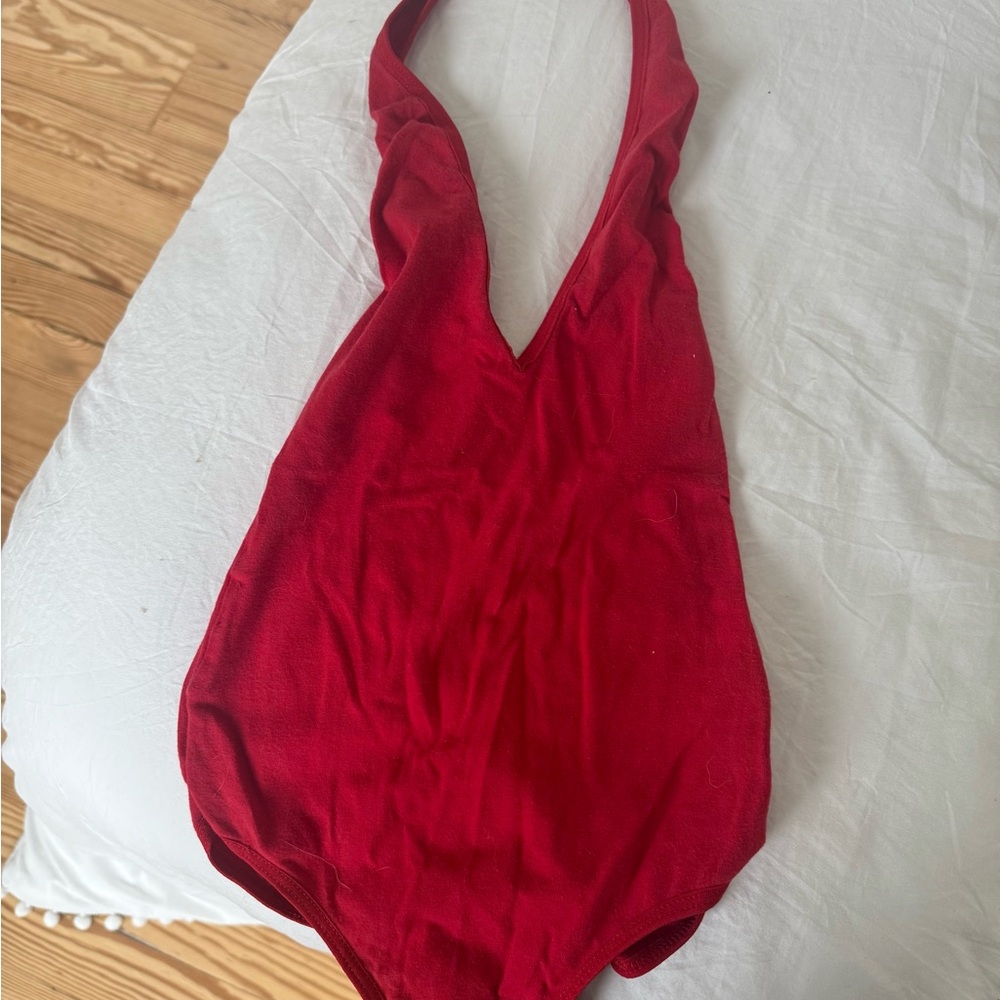 American Apparel Red Bodysuit